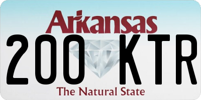 AR license plate 200KTR