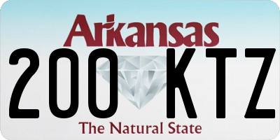 AR license plate 200KTZ