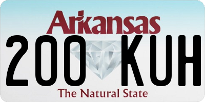 AR license plate 200KUH