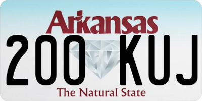 AR license plate 200KUJ