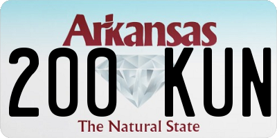 AR license plate 200KUN