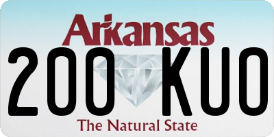 AR license plate 200KUO