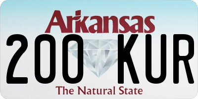 AR license plate 200KUR