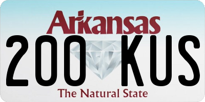AR license plate 200KUS
