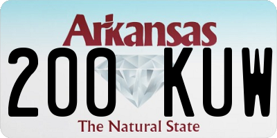 AR license plate 200KUW