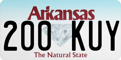 AR license plate 200KUY