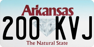 AR license plate 200KVJ