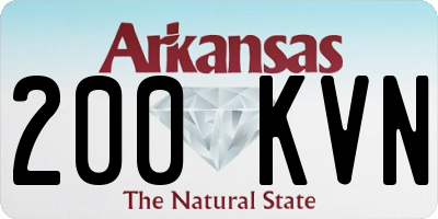 AR license plate 200KVN