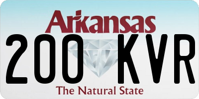 AR license plate 200KVR