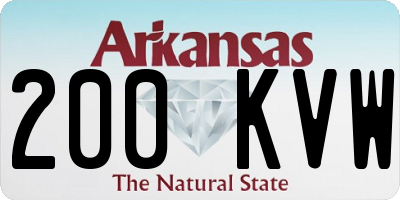 AR license plate 200KVW