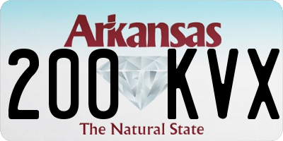 AR license plate 200KVX