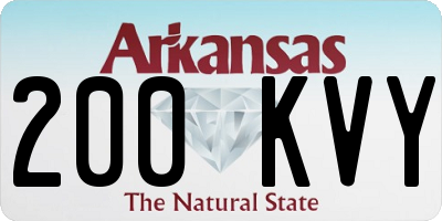 AR license plate 200KVY