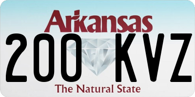 AR license plate 200KVZ