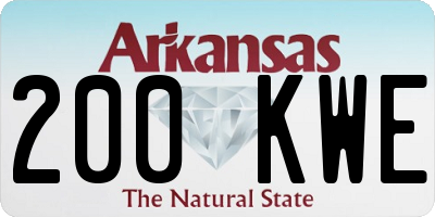 AR license plate 200KWE