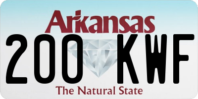 AR license plate 200KWF