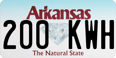 AR license plate 200KWH