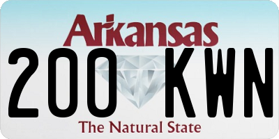 AR license plate 200KWN