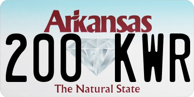 AR license plate 200KWR