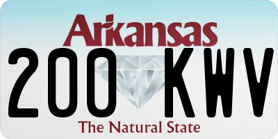 AR license plate 200KWV