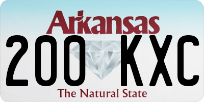 AR license plate 200KXC