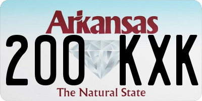 AR license plate 200KXK