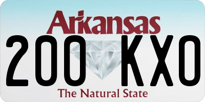 AR license plate 200KXO