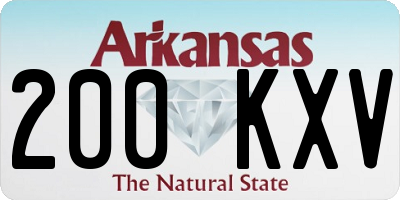 AR license plate 200KXV