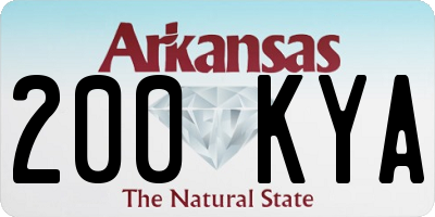 AR license plate 200KYA