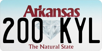 AR license plate 200KYL