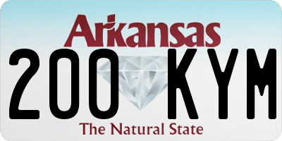 AR license plate 200KYM