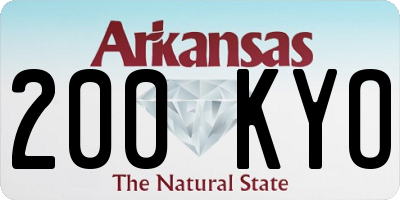 AR license plate 200KYO
