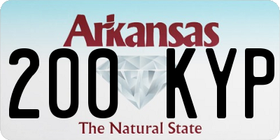 AR license plate 200KYP