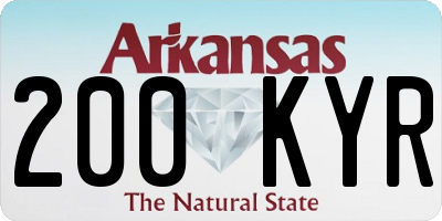 AR license plate 200KYR