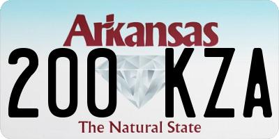 AR license plate 200KZA