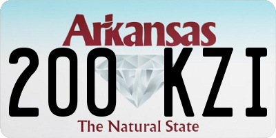 AR license plate 200KZI