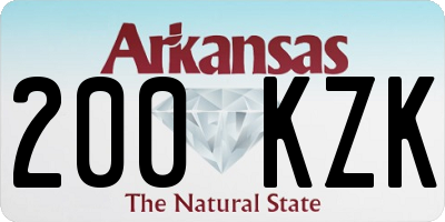 AR license plate 200KZK