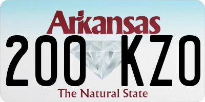AR license plate 200KZO