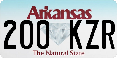 AR license plate 200KZR