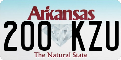 AR license plate 200KZU