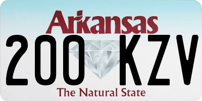 AR license plate 200KZV