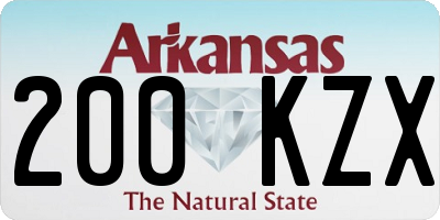 AR license plate 200KZX