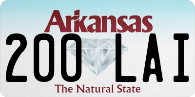 AR license plate 200LAI