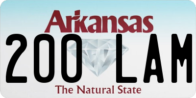 AR license plate 200LAM