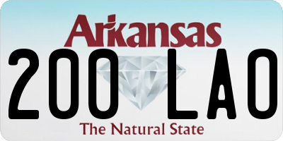 AR license plate 200LAO