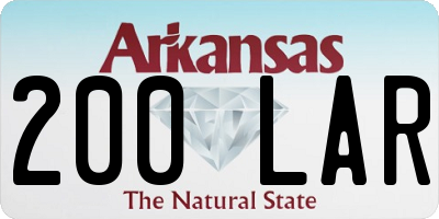 AR license plate 200LAR