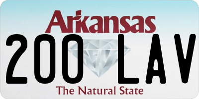AR license plate 200LAV