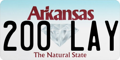 AR license plate 200LAY
