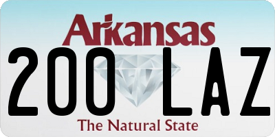 AR license plate 200LAZ