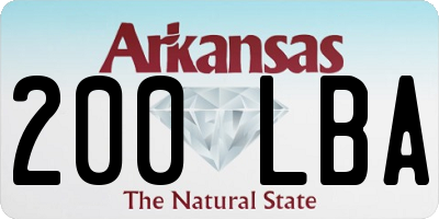 AR license plate 200LBA