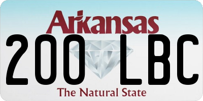 AR license plate 200LBC